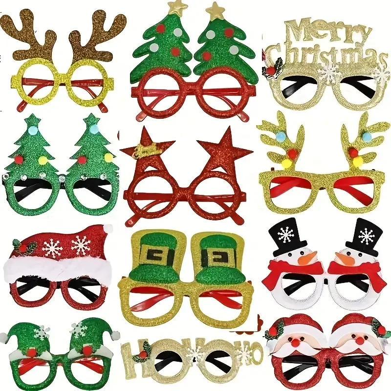 conjunto-de-oculos-de-natal-de-ferias-de-12-pecas-design-de-cervo-e-arvore-papai-noel-classico-foto-de-oculos-novidade-para-celebracao-de-feriados