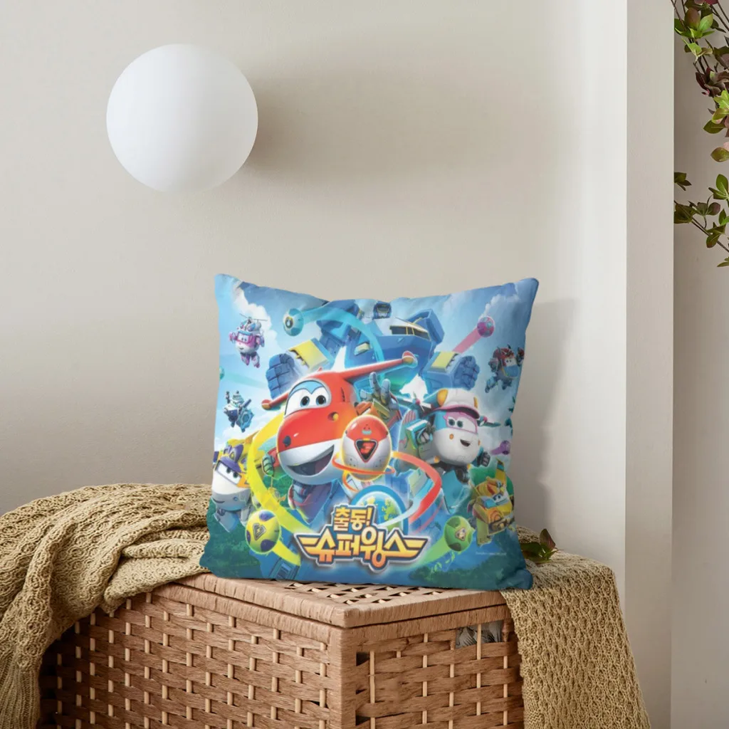 Super Wings Pillow Cushion Case  Dakimakura Cover Decorative Sleeping 45x45cm