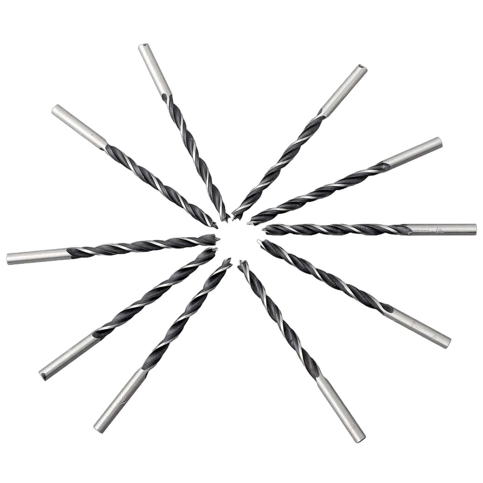 Brand New High Quality Useful Garden Home Drill Bit Spiral Woodworking Workshop 10pcs 4mm Diameter Carbon Steel