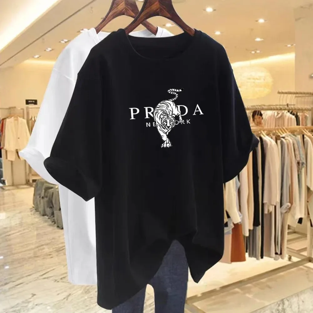 Casual T Shirt Woman Clothing Cotton Oversized Men Short Sleeve Tops Soft Breathable Summer Tees Fashion Daily Blouse Streetwear