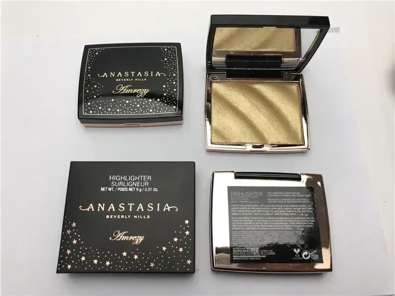 2024 Anastasia makeup Beverlying Hills  AMREZY HIGHLIGHTER ROSEWOOD Makeup Powder Glow Kit Contour Palette Face Powder Cosmetic