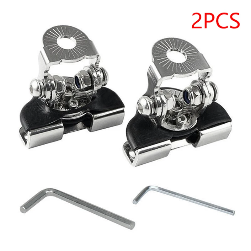 2 PCS Metal Car Auto Hood LED Work Light Mount Bracket Holders A-Pillar SUV Cover Light Mounting Clamp Universal