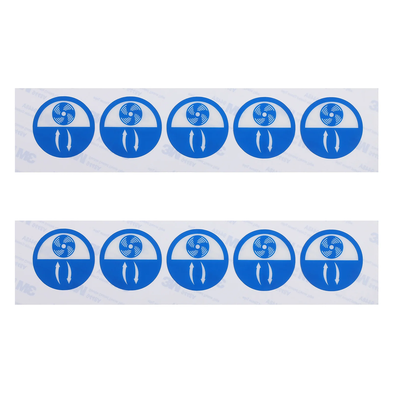 

10pcs Ventilation Port Material Machine Safety Warning Decal Direction Indication Easy Use Tear Resistant