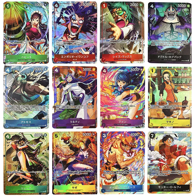 Anime ONE PIECE DIY ACG Game Collectible Card Marco Carrot Pudding Ace Black Maria Kaidou Bonney Nami Toy for boy Birthday Gifts