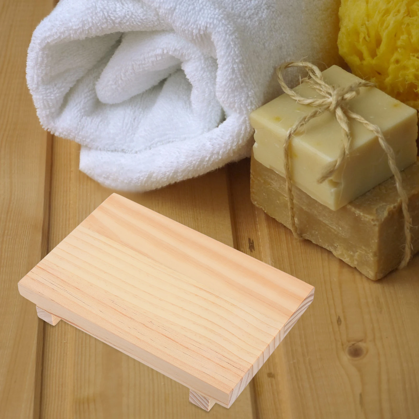 

Wooden Storage Board Home Decor Bathroom Sink Stand Khaki Flower Pedestal Tray Wood Risers Display Trays Stylish Minimalist