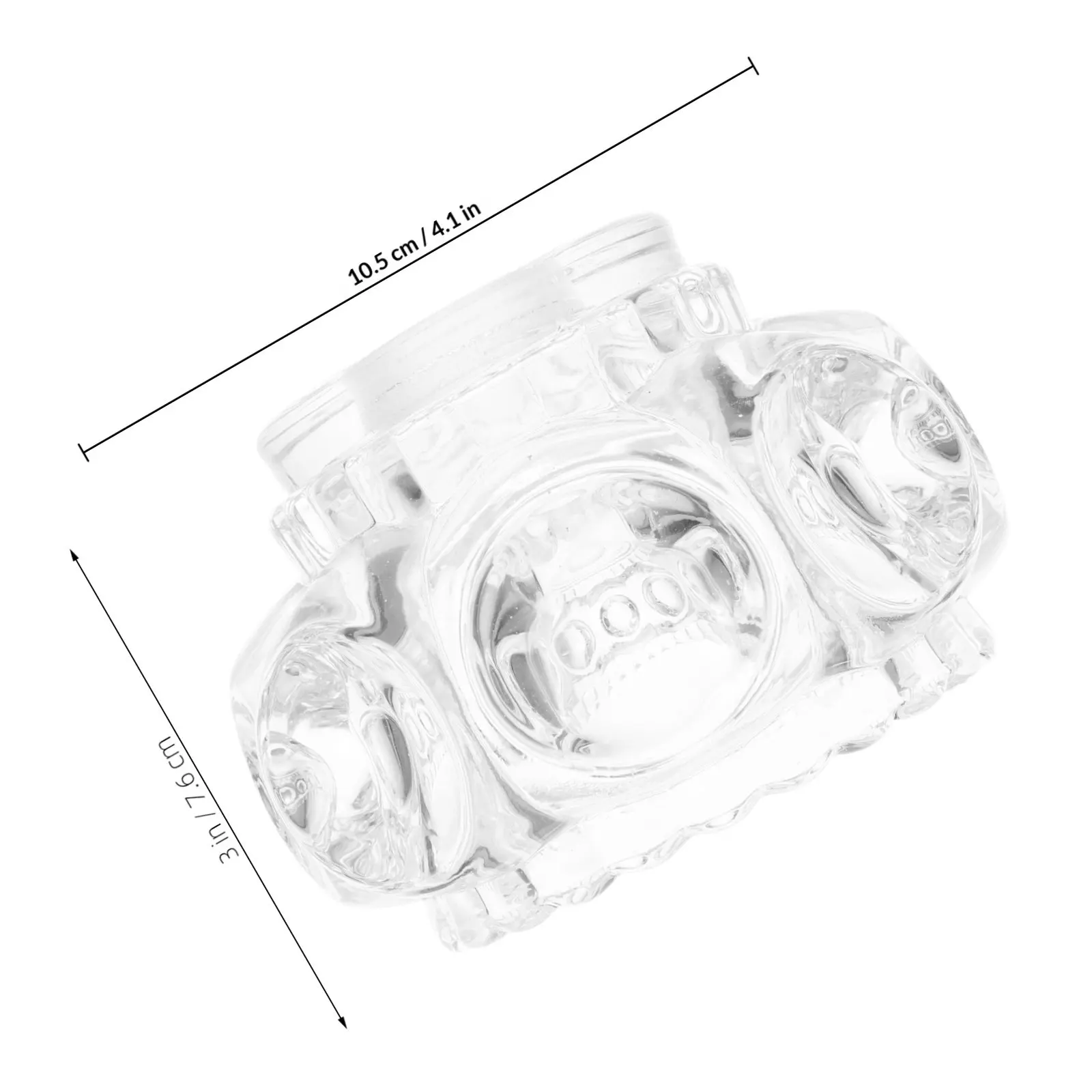 Clear Glass Lampshade Replacement Decorative Globe Light Shade for Wall Sconce Bathroom Vanity Pendant Ceiling Fan Table Lamp