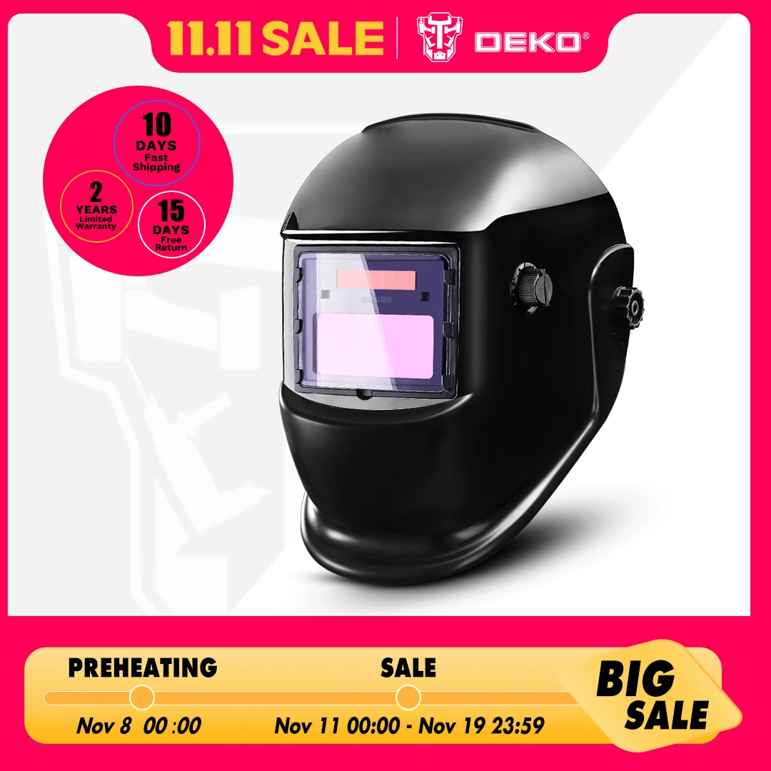 DEKO DKMZ350 Automatic Darkening Welding Mask for MIG MMA TIG Welding Helmet Goggles Light Filter Welder's Soldering Work