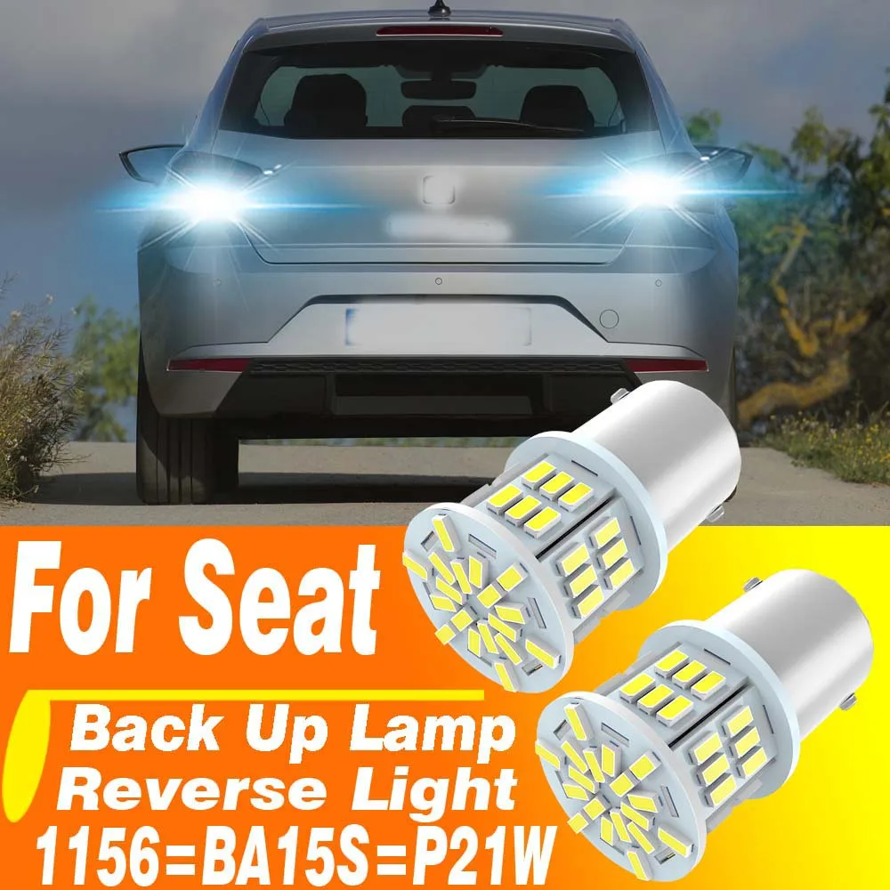 

2 шт. P21W BA15S Led Canbus фонарь заднего хода 1156 для Seat Ibiza 6l 6j Leon 5f Mk2 Mk3 Mk1 1p 1m Arona Altea Alhambra