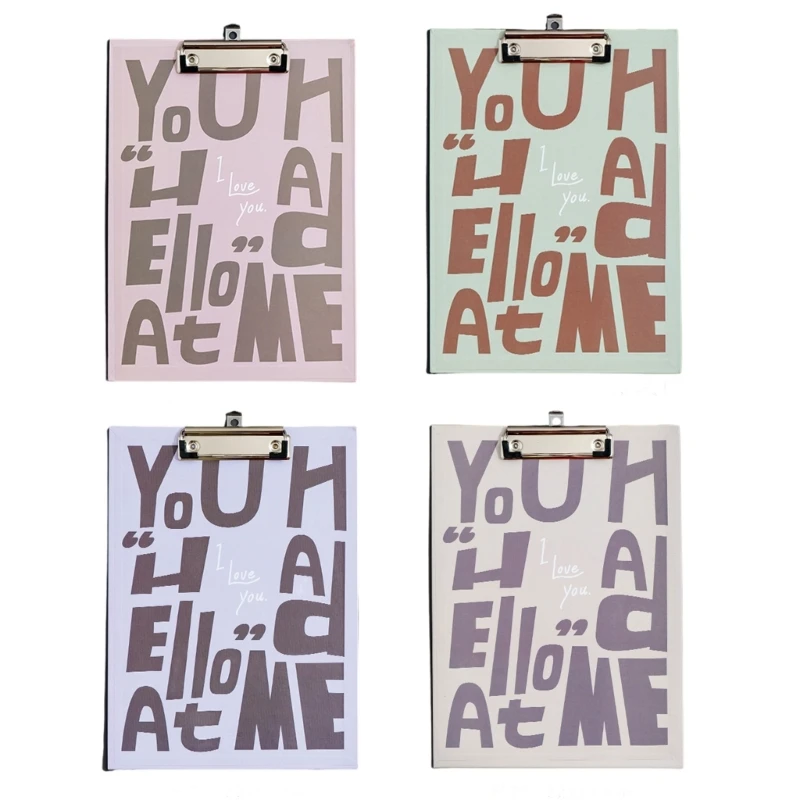 4 Pcs A 4 Size Clip Board Low Profiled Clip Hanging Clipboard Office Clipboards
