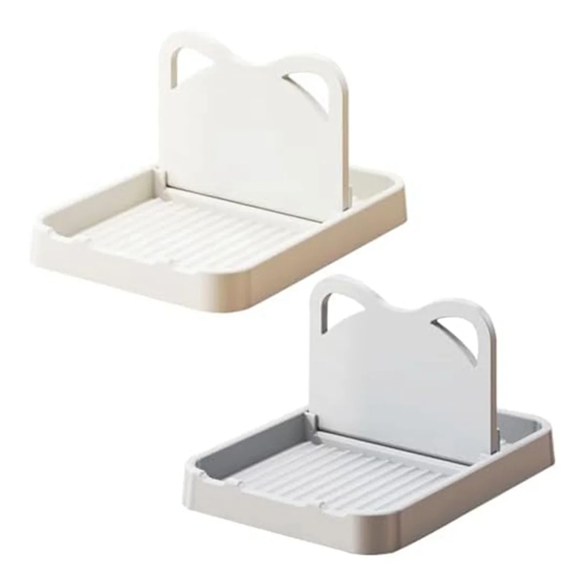 Descanso de colher com suporte de tampa, suporte de colher dobrável para balcão de cozinha, suporte de tampa de pote de gato para colheres preto HY