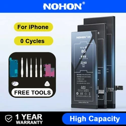 NOHON ad alta capacità per iPhone X 6S 7 6 8 Plus 11 12 Pro Max Mini Bateria per batterie di ricambio per iPhone XS 5S 5C con strumenti