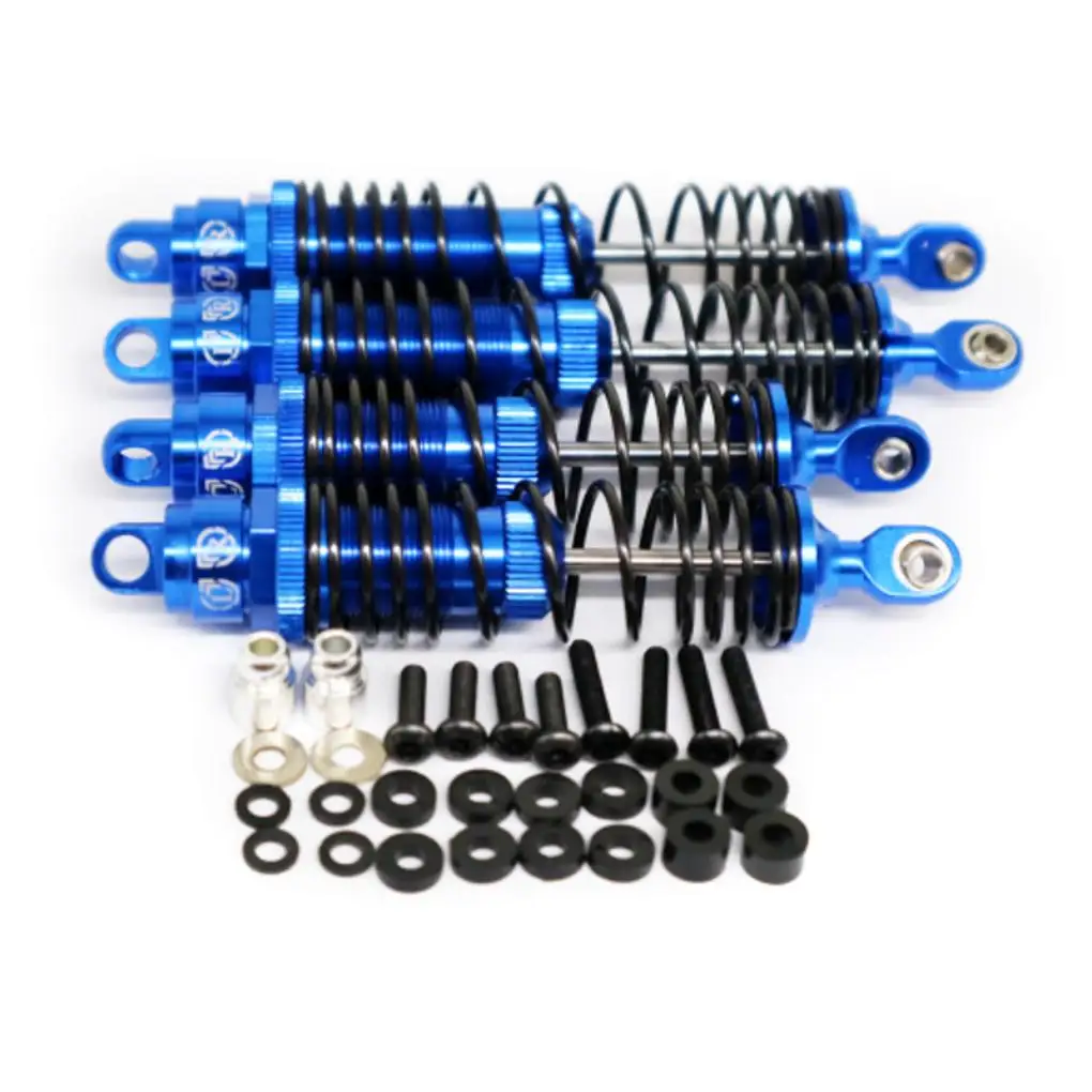 

Aluminum Alloy Wear-resistant Front Rear Shock Absorber Wear-resistant Rc Front Rear Shock Absorber For 1/10 TRXXAS Silver