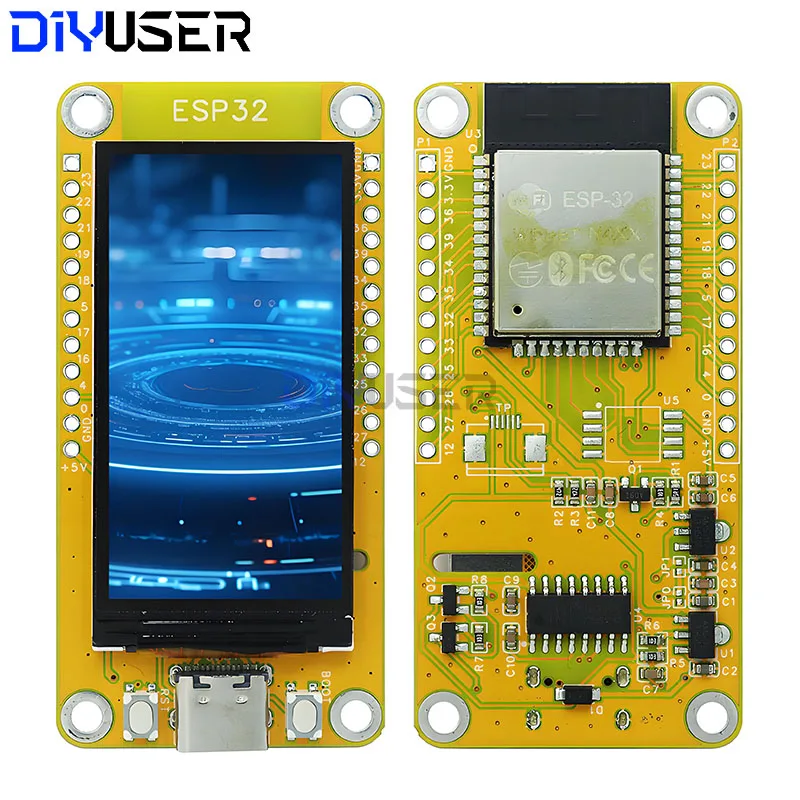

DIYUSER ESP32 c3 development board WIFI Bluetooth 1.9 inch ST7789 Type-CIPS LCD display
