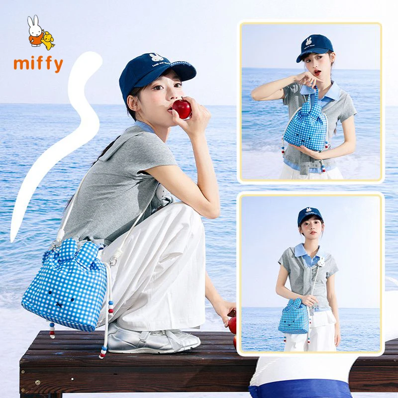 

Kawaii Miffy Backpack Cartoon 70th Anniversary Series Shoulder Bag High Quality Anime Dopamine Handbags Perfect Birthday Present