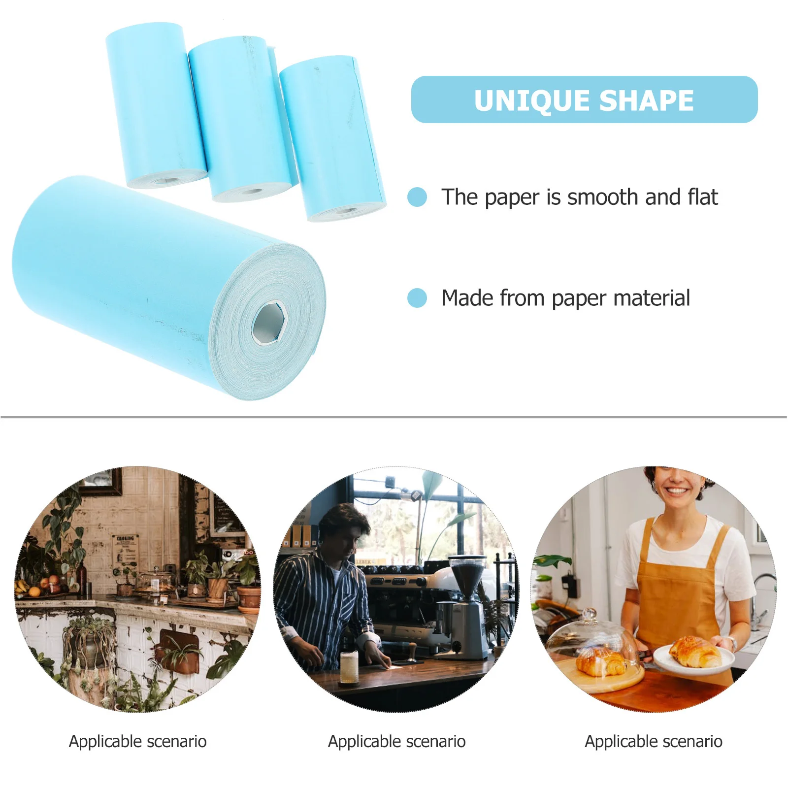 4 قطعة لفة الورق الحراري 40 مللي متر × 15 متر السلس لآلة تسجيل المدفوعات النقدية بطاقة الائتمان استلام ورق الطباعة اللوازم المكتبية