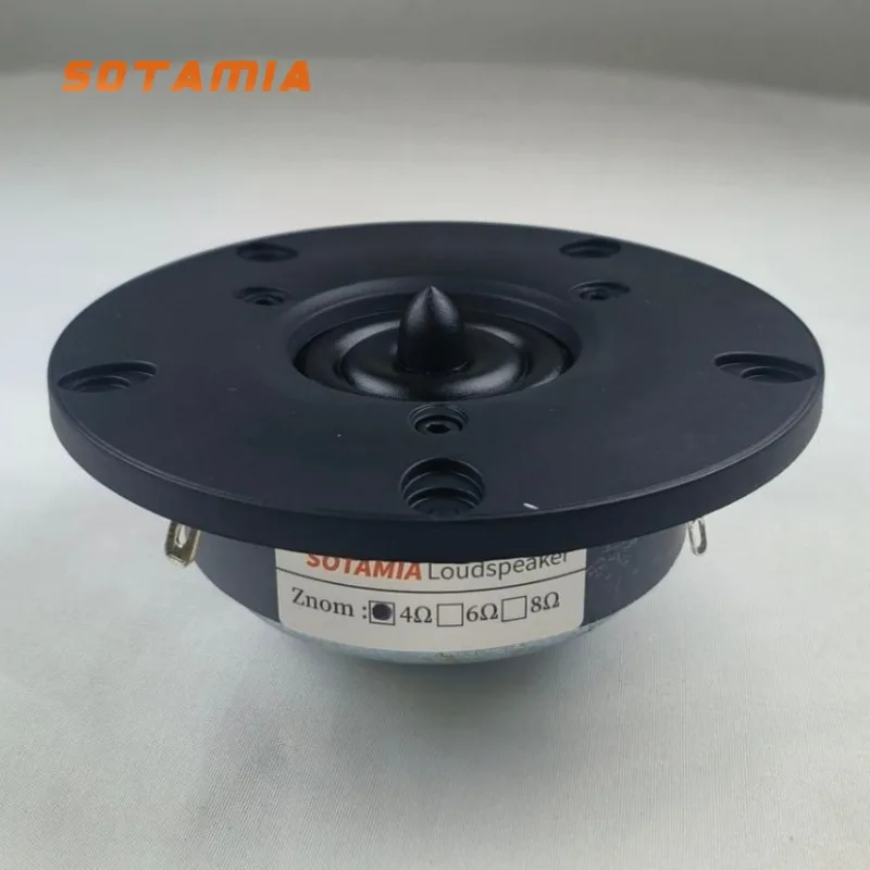 SOTAMIA 1Pcs 4 Inch HIFI Mid-tweeter 4 Ohm 50W Silk Film High Frequency Unit Treble Speaker DIY Bookshelf Speaker Story Machine