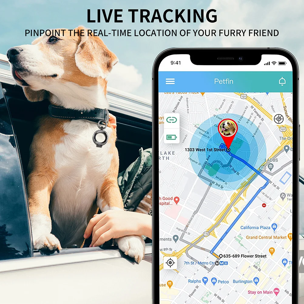 

1Pcs Creative Protective Case Anti-Lost Tracking Device Cover with Hanging Hook Full Protection for on Purse Dog