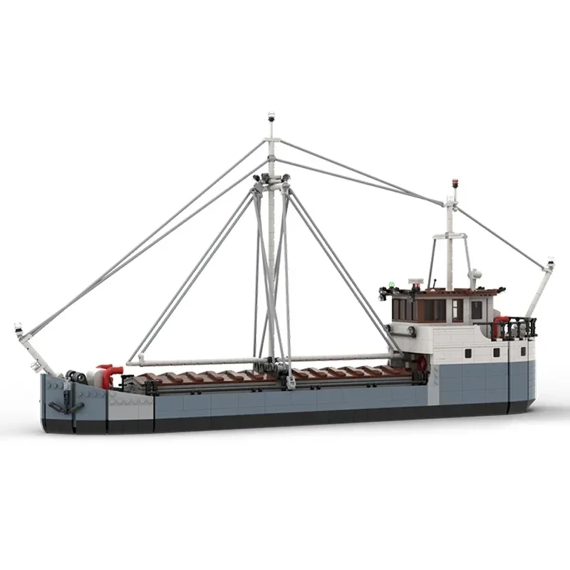 Baía de transporte barco de carga modelo moc tijolos de construção navio de transporte do golfo tecnologia blocos presentes brinquedos de natal diy conjuntos montagem