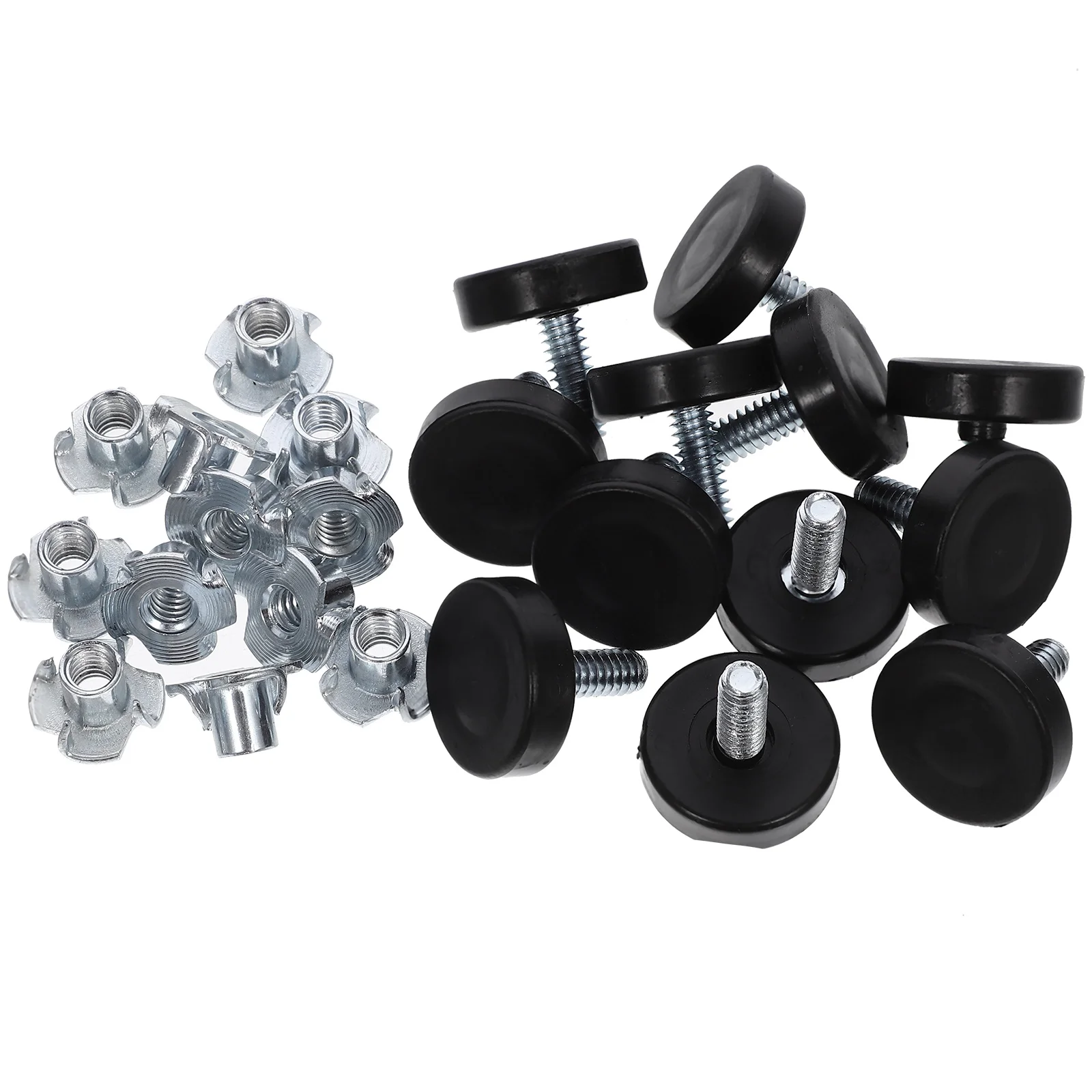 

12Pcs Screw on Adjustable Furniture Leveling Feet Legs for Table Chair Sofa Desk Cabinet Furniture Height Adjustment