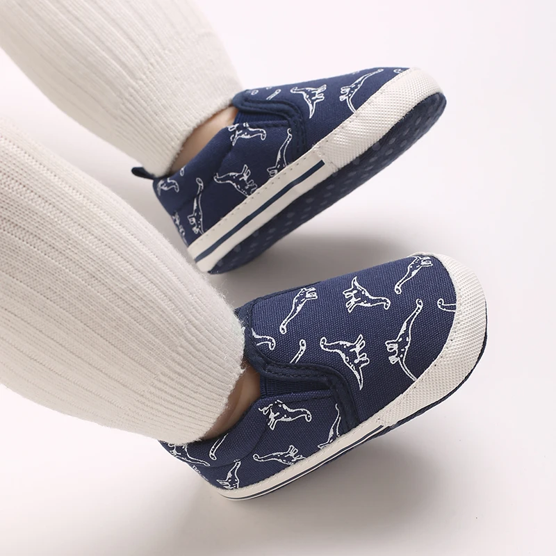 أحذية قماشية للربيع والخريف للأولاد بعمر 0-1 سنة، أحذية أطفال عصرية وغير رسمية بأنماط حيوانات وأحذية فول