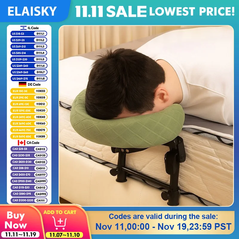 

Suspended Massage Bed Stand Home Massage Bed Pillow Portable Mssage Beauty Bed Holder Moxibustion Therapy Postoperative Recovery