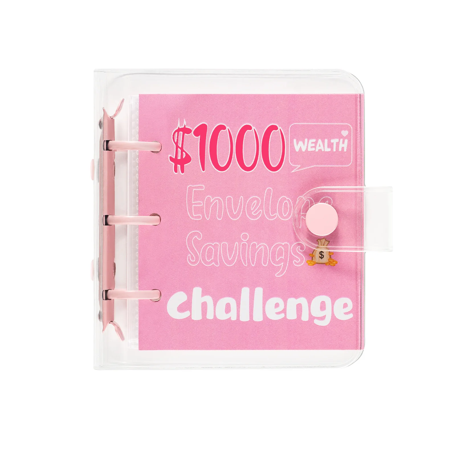 1000 Mini Binder Savings Challenge Saving Money Challenge Budget Binde With Cash Envelopes Budget Planner Easy To Save