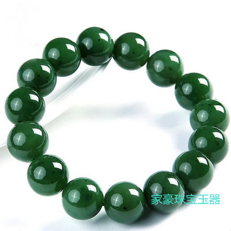 Xinjiang Hetian Green Jade Bracelet Men's and Women's Bracelets Special Offer