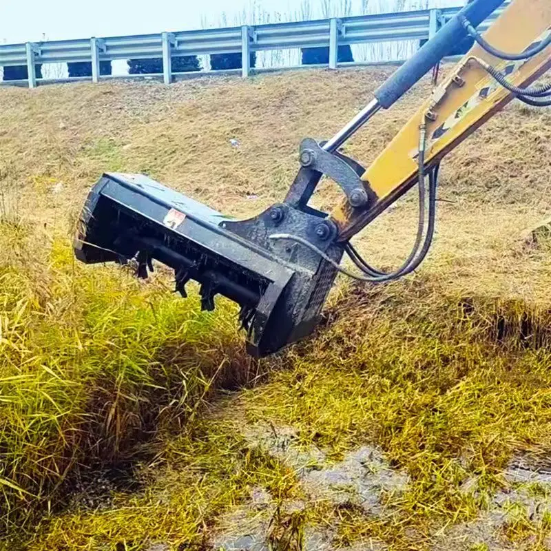 Baggeraufsatz ATV Dreschlegelmäher Hydraulischer Rasenmäher