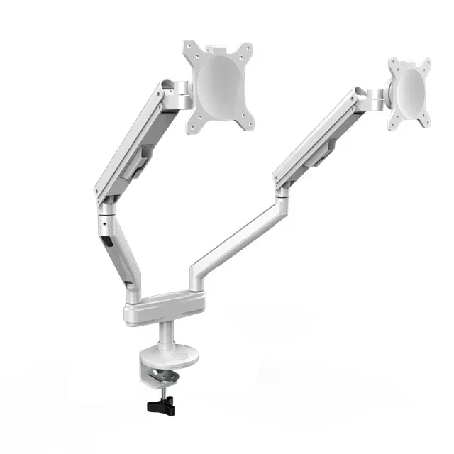 Ergonomic Height Adjustable Pneumatic Computer Mount Stand Double Arm