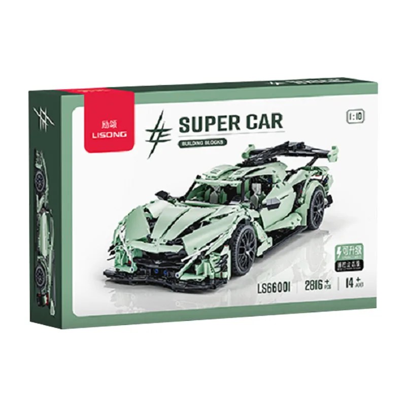 IN STOCK 66001 MOC Technical Remote Control Sports Car Building Blocks Bricks Assembling Model Kids Toys Christmas Gift Set