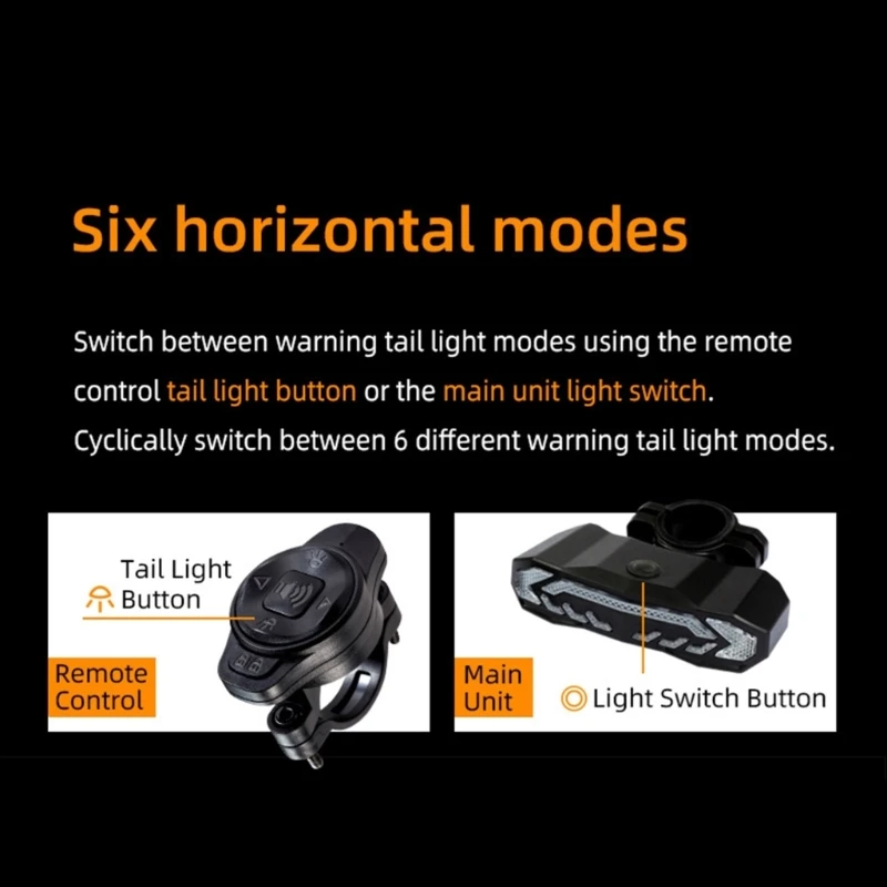 

Интеллектуальный задний фонарь для велосипеда с автоматическим затемнением и предупреждением о торможении при обнаружении для