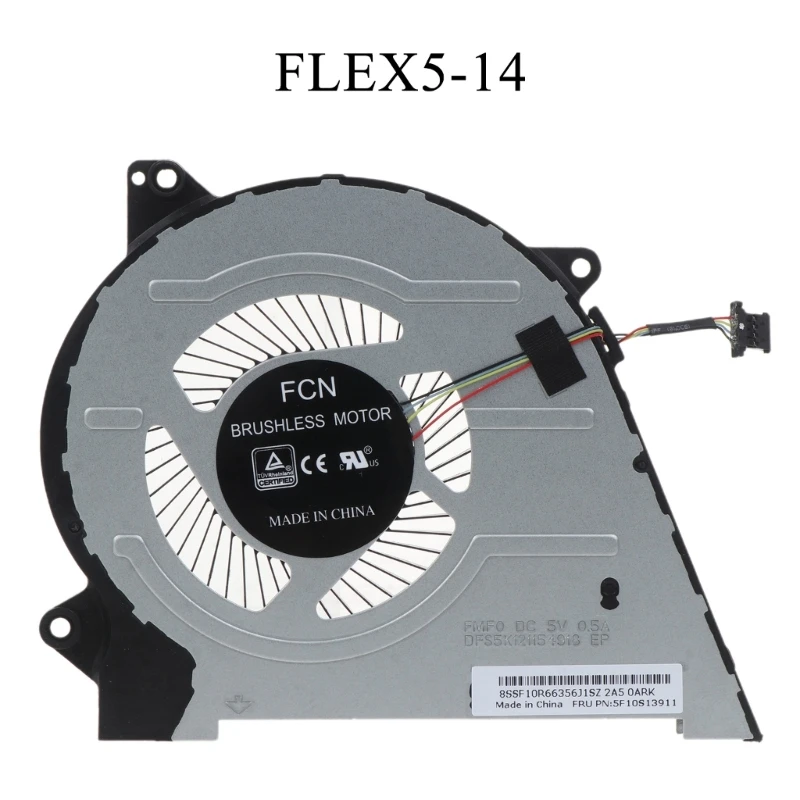 

for IdeaPad 5 14IIL05 14ITL05 14ARE05 15IIL05 81X1 5F10S13911 Heatsink Fan