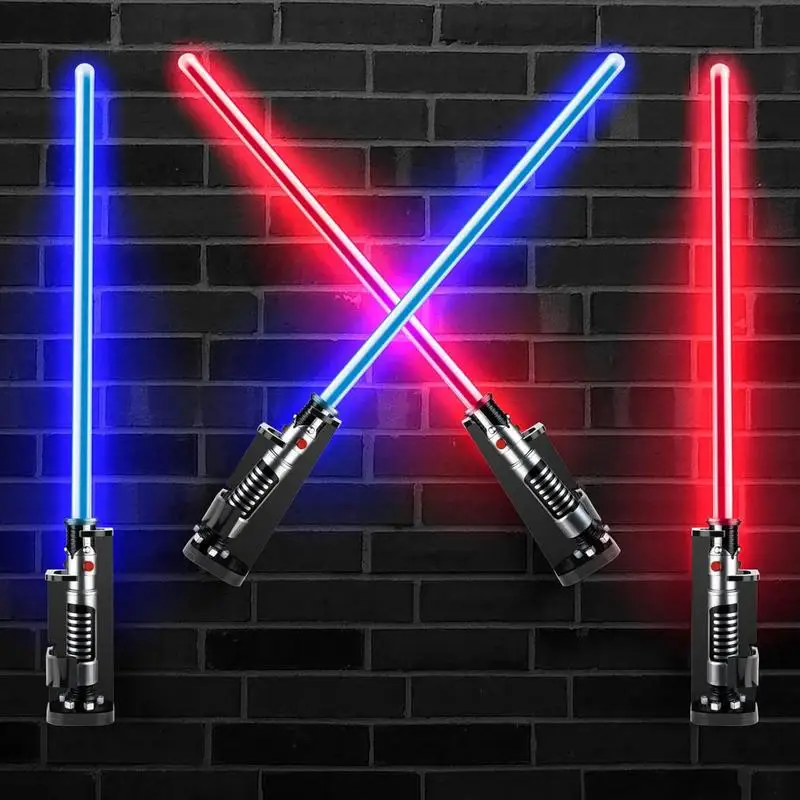 Lightsaber Wall Stand Lightsaber Duel Crossed Display Stand 2PCS Lightsaber Duel Crossed Display Stand Acrylic Lightsaber Wall