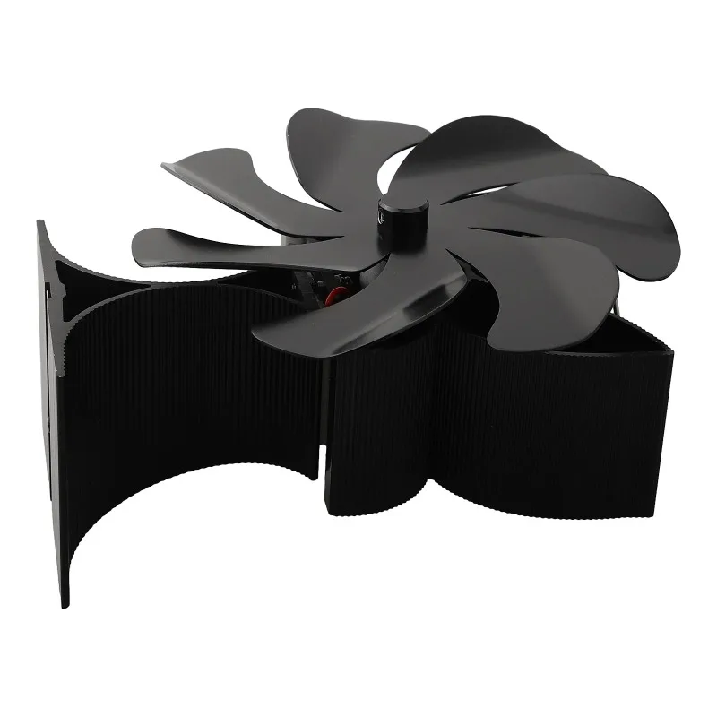 7-Blade Stove Fan - Quiet Thermoelectric Fireplace Fan with Overheat Protection for Wood Stoves
