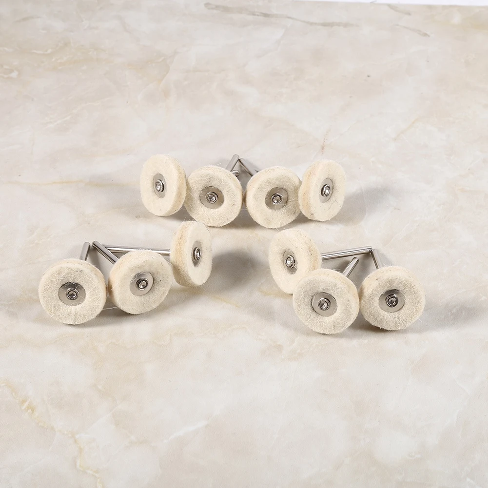 Buffing Drill Polishing Wheel 25MM Wool Felt Polishing Buffing Drill Grinder Wheel Brushes With Handle For Rotary Tool view 3