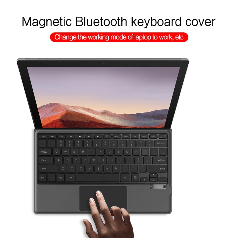 LFOIQN Keyboard Case For Microsoft Surface Pro 3 4 5 6 7 7+ Plus 12.3 inch Magnetic Cover Win10 Tablet Trackpad Wireless Keybpad