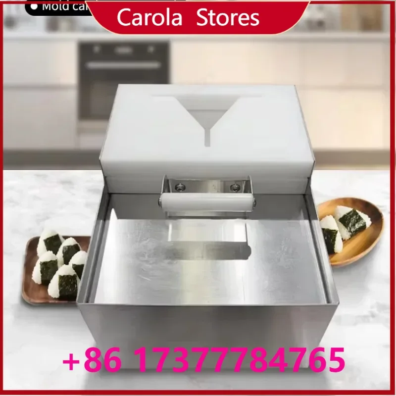 

Semi-automatic Commercial Triangle Onigiri Forming and Packing Machine, Customizable Mold Rice Ball Making & Wrapping Equipment