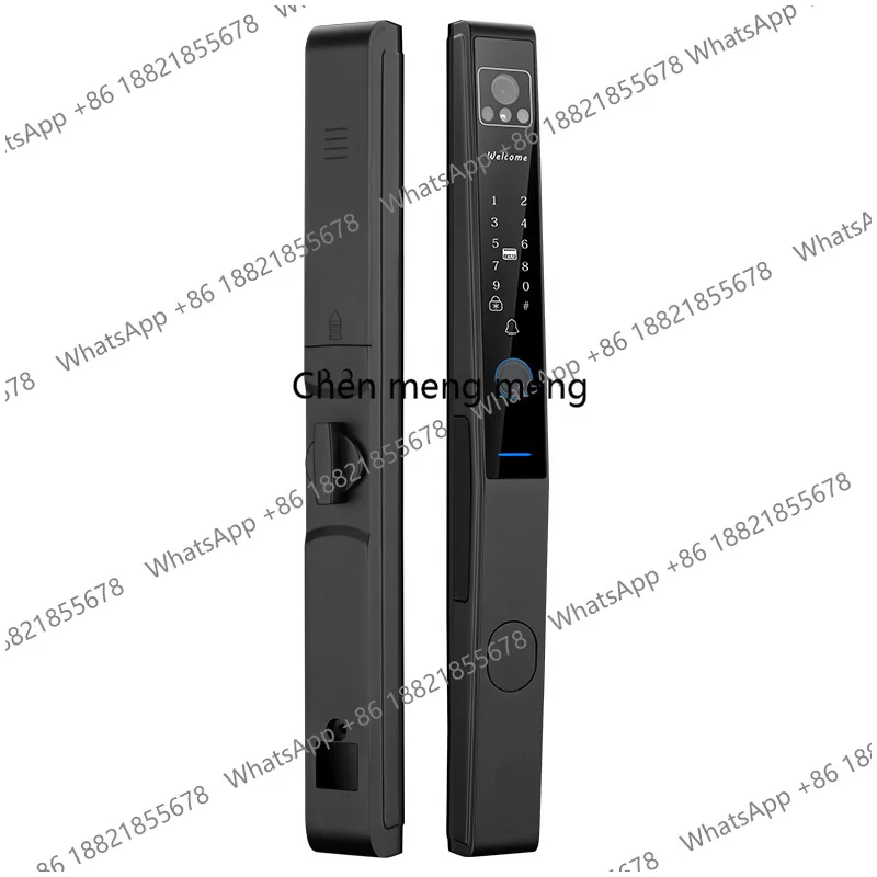 Sliding door broken bridge aluminum, intelligent, all-through fingerprint lock waterproof and high temperature resistance