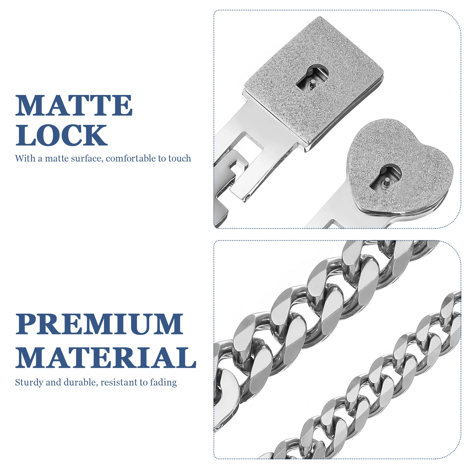 

1Pair Couple Concentric Bracelet Stainless Steel Durable Lightweight Chic Unisex Daily Accessory Creative Gift