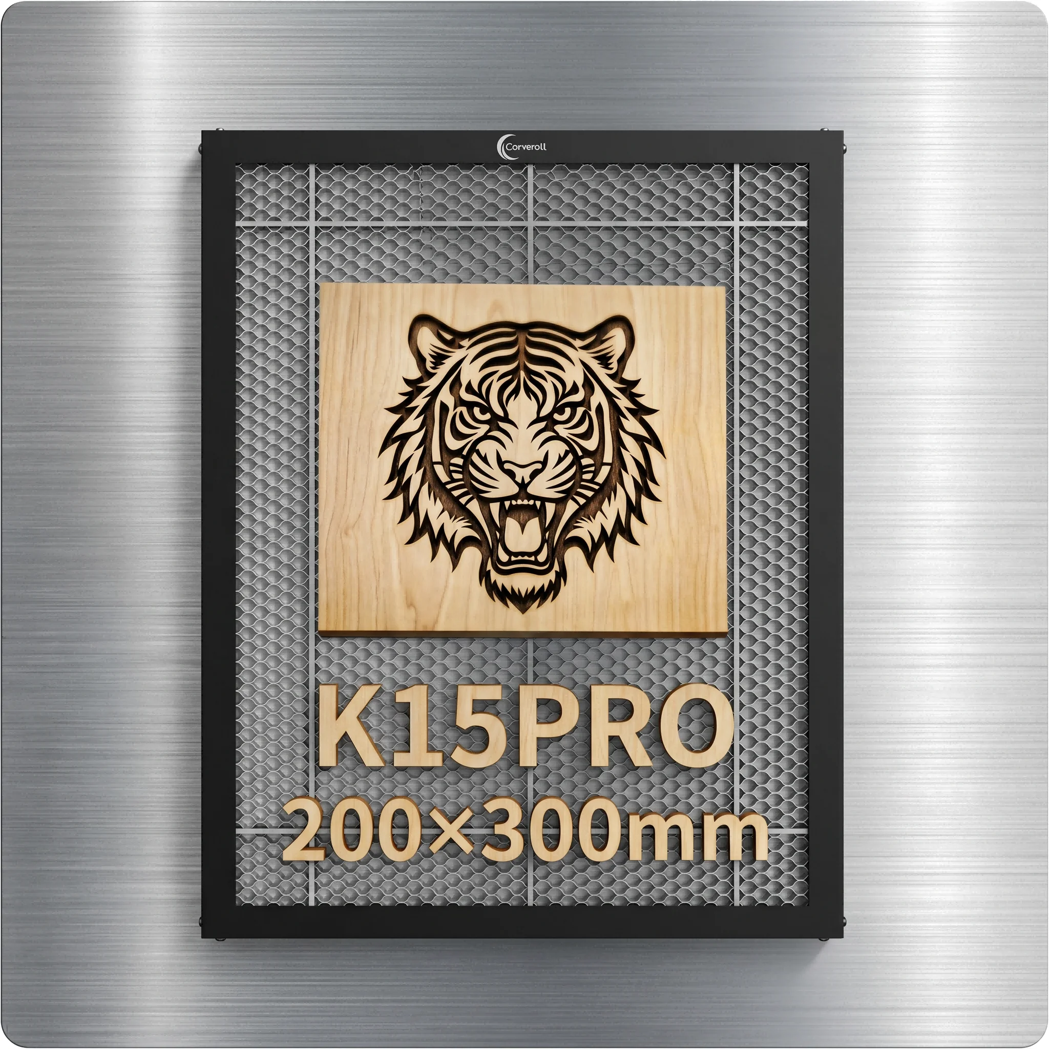 Plateau de travail alvéolé de précision pour graveur laser K15PRO, 200x300mm, format A4, pour découpe et gravure