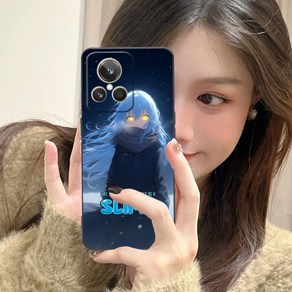 Slime Rimuru Tempest Mobile Phone Case for Realme GT 2 9i 8i 7i Pro X50 X2 C35 C21 C20 C11 C3 Black Soft Phone Cover Shell