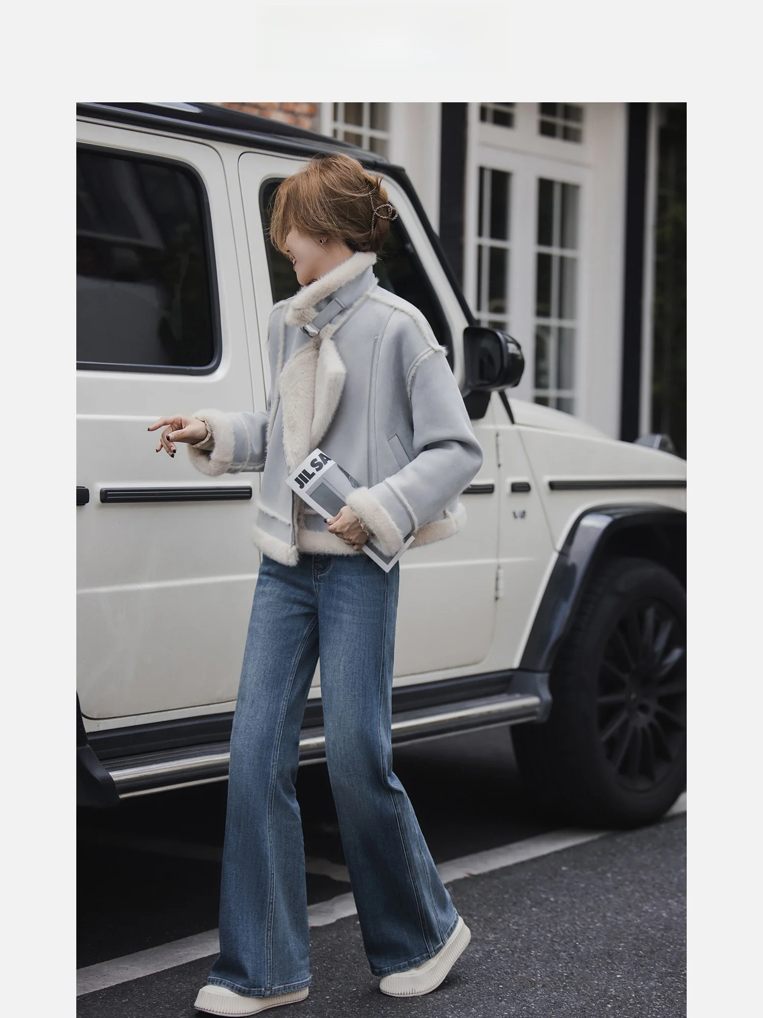 

Женская куртка Dolphin Bay из искусственного меха и кожи с воротником-стойкой, универсальная, осенне-зимняя, новая, стильная, элегантная