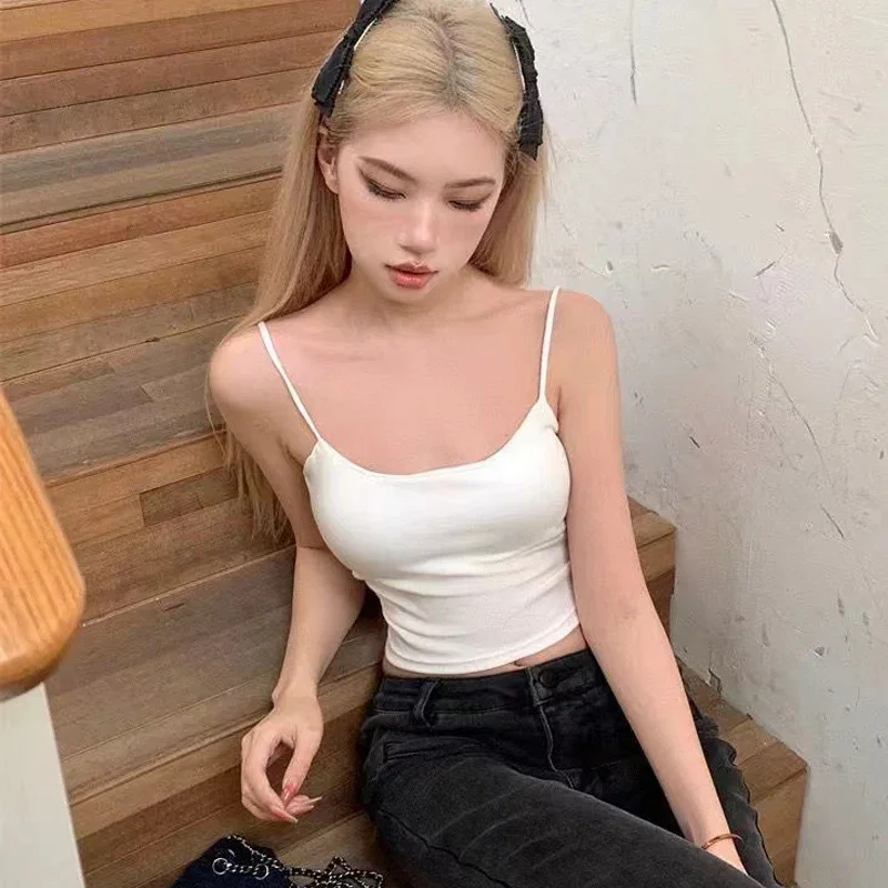 بلوزة نسائية من القطن السباغيتي ، حمالة صدر مثيرة ، أعلى الخزان ، حمالات صدر رافعة ، سلس ، حمالة صدر ، حمالة صدر نسائية ، ملابس داخلية صيفية