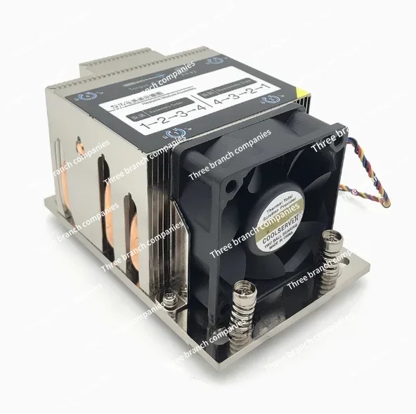 New LGA4049 2U AMD SP3 cpu heaisink server pc cooler with high speed fan for EPYC 7601 etc.