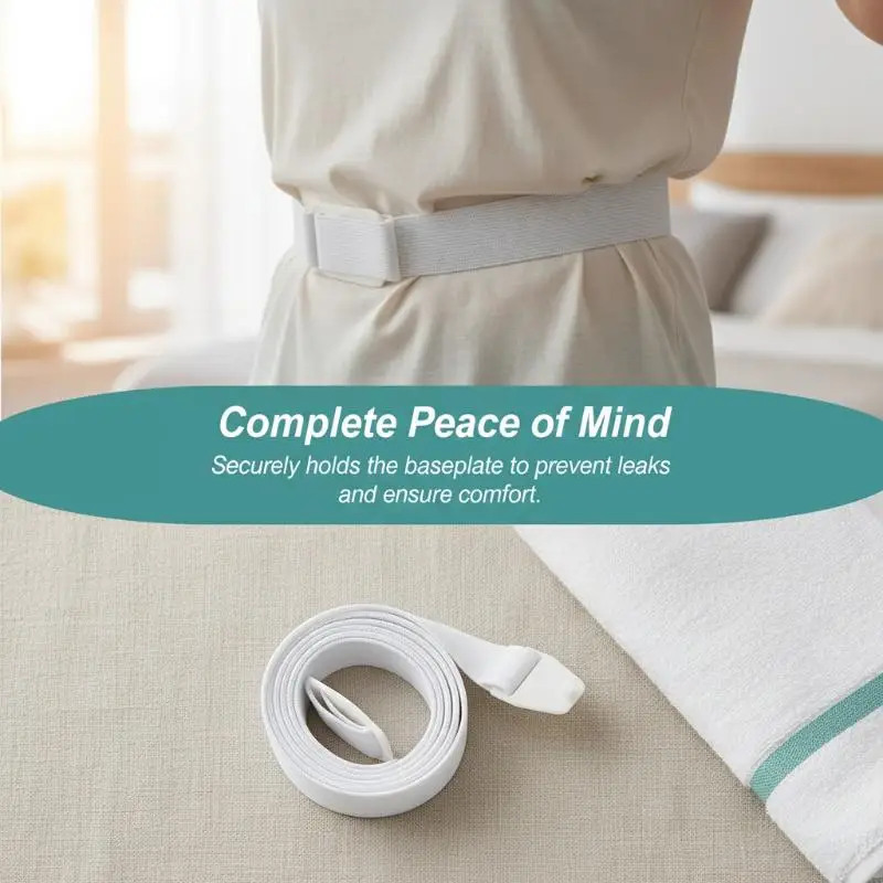 Ostomy Stoma Reinforcement Belt Adjustable Comfortable Colostomy Bag Fixation Band for Home Hospital Care Use