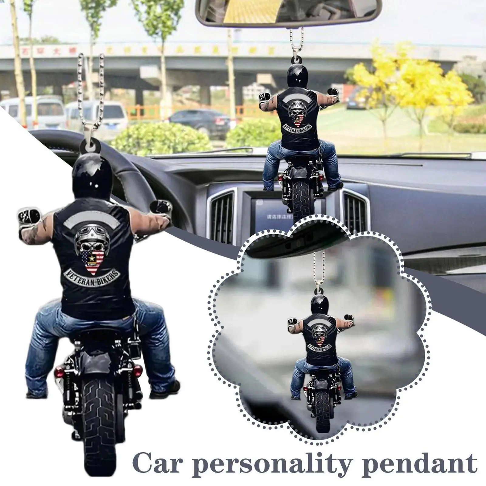 Car Rearview Mirror Pendant Cute Car Doll Ornaments Car Suspension Adornment Doll Automotive Interior Accessories