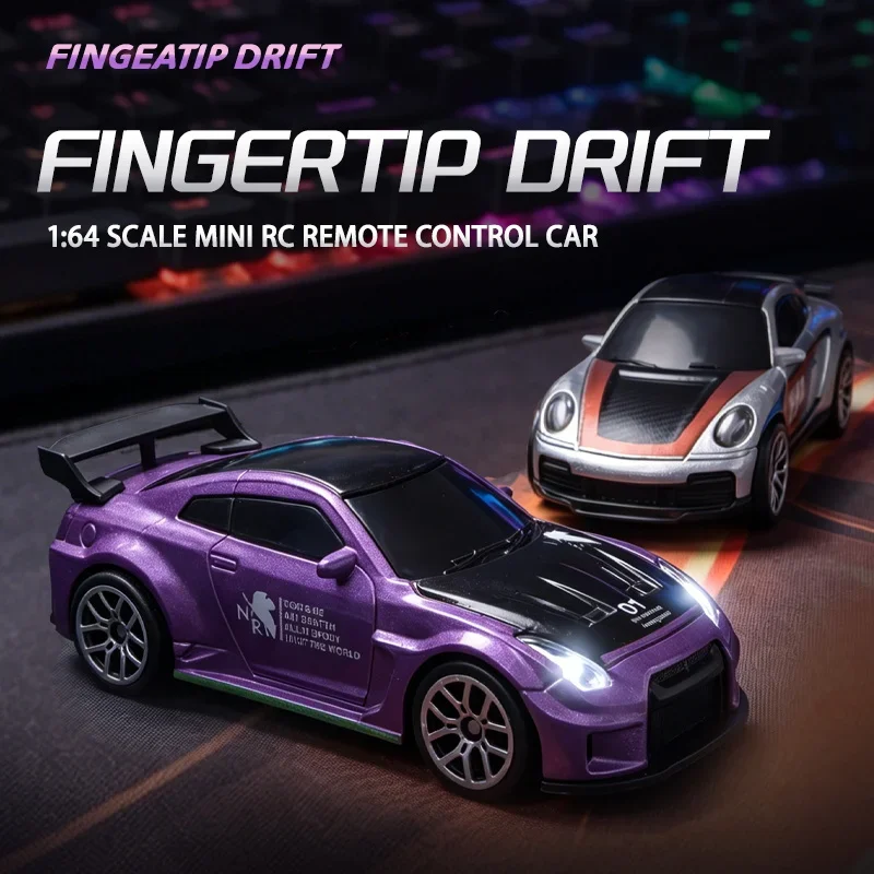 2026 Novedad: Coche RC de Derrape de Aleación a Escala 1:64, Derrape de Alta Velocidad 2WD, 60 Minutos de Batería de Larga Duración, Coche de Juguete Portátil con Caja de Regalo, Regalo Perfecto
