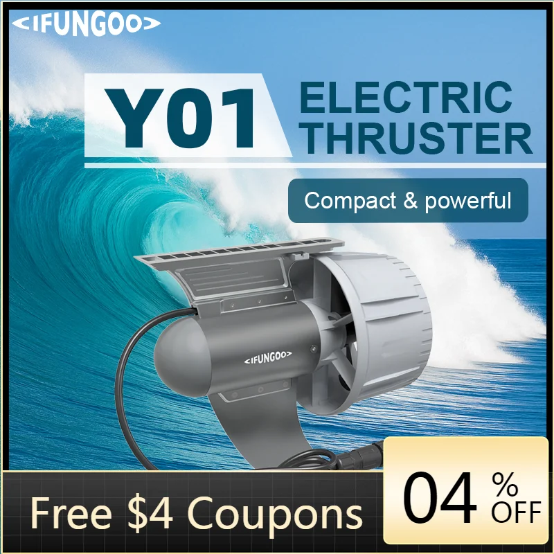 

High Quality IFungoo Y01 Aluminum & Nylon Battery Powered Electric Propulsion System for SUP Board Ocean Waters Use