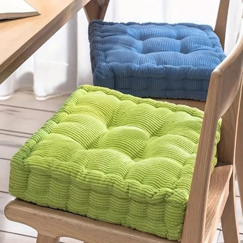 Four Seasons Soft Chair Seat Cushion Square Seat Pad Tatami Meditation Floor Pillow Cushion for Home Office Patio Dining Chairs