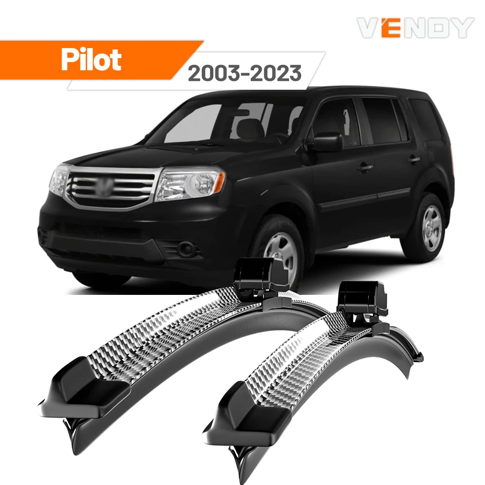 

For Honda Pilot 2003-2023 2004 2008 2009 2012 2015 2016 2017 2021 2022 2023 2pcs Front Windshield Wiper Blades Windscreen Wipers